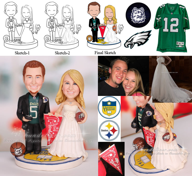 cake sports toppers wedding